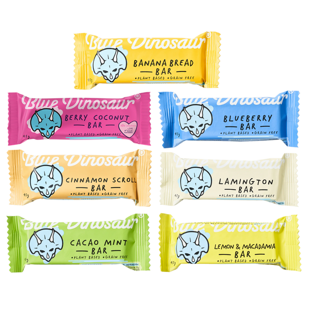 Blue Dinosaur - Energy Bar - Variety Pack