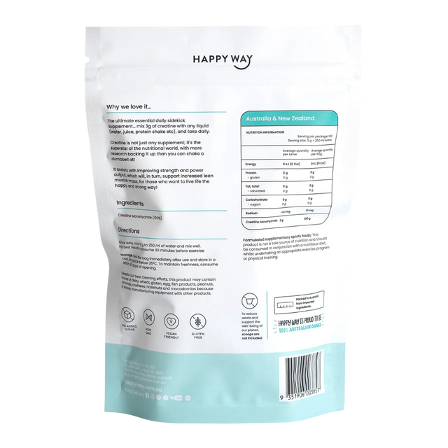 HappyWay - Creatine Powder 300g - Monohydrate