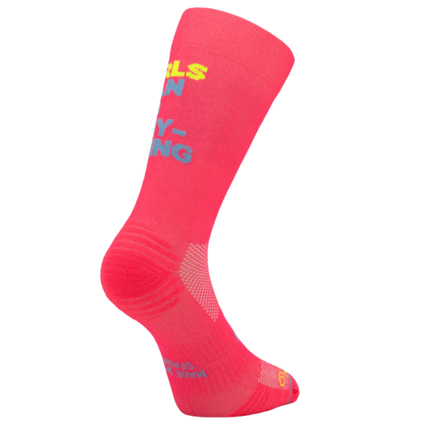 Sporcks - Running Sock - Girls Can Do Anything Diva Pink