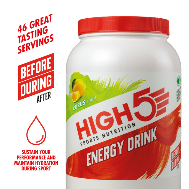 High5 - Energy Drink Mix Tub - Citrus (2.2kg) - Servings