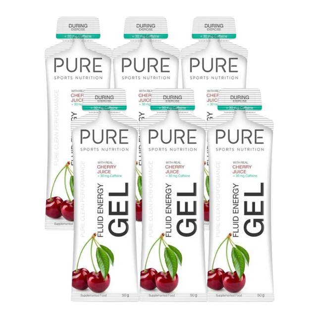 PURE Sports Nutrition - Fluid Energy Gels - Cherry (with caffeine)