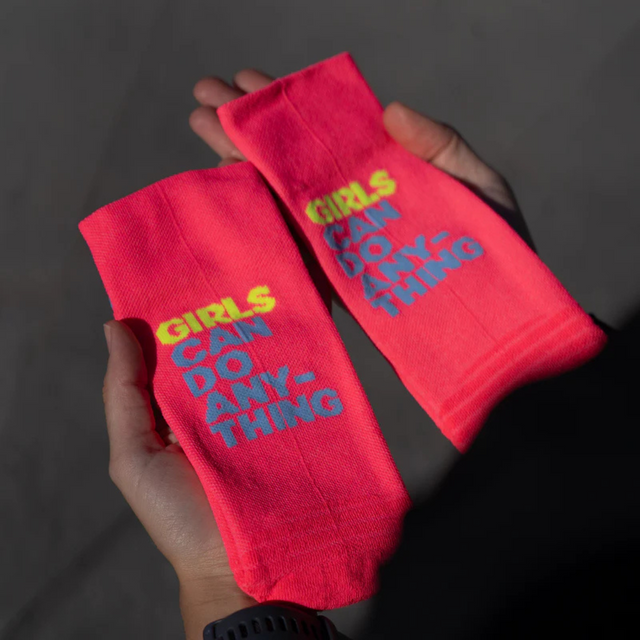 Sporcks - Running Sock - Girls Can Do Anything Diva Pink