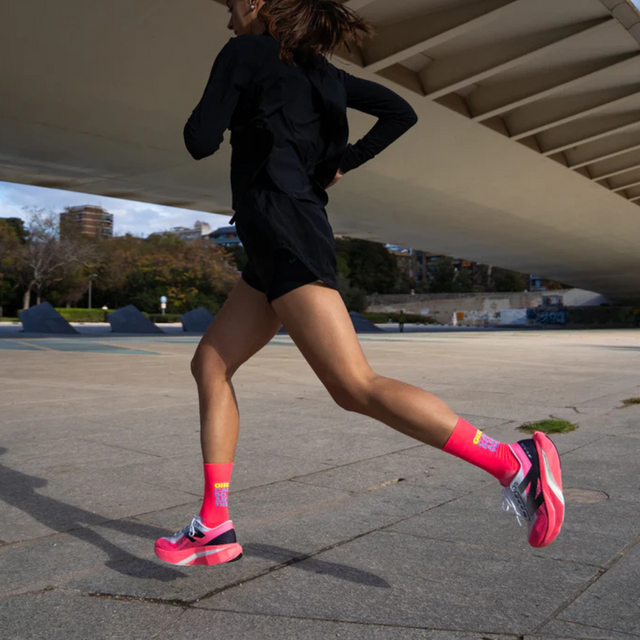 Sporcks - Running Sock - Girls Can Do Anything Diva Pink