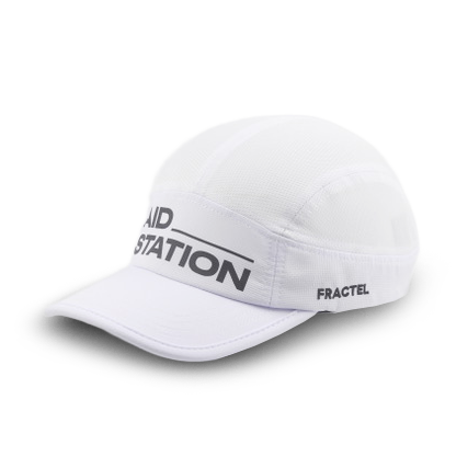 Aid Station - Curved Series Running Cap - White