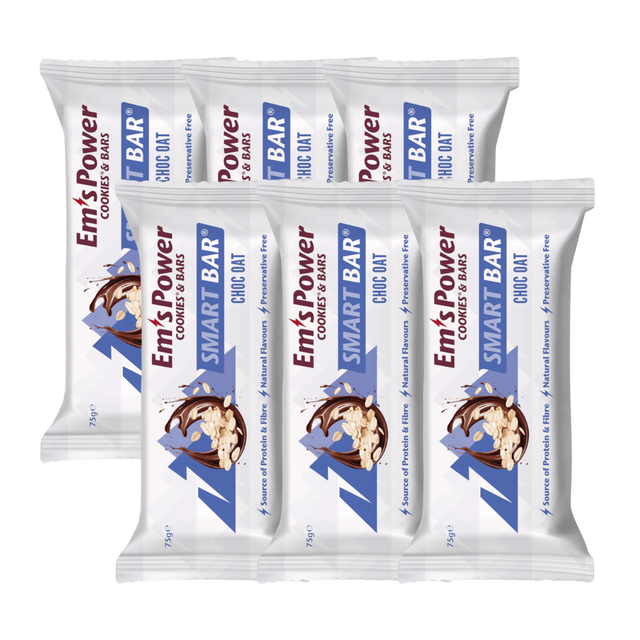 Em's Power Cookies - Smart Bars - Choc Oat - Pack of 6