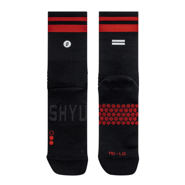 SHYU - Racing Socks - Black/Red/Red - Flat