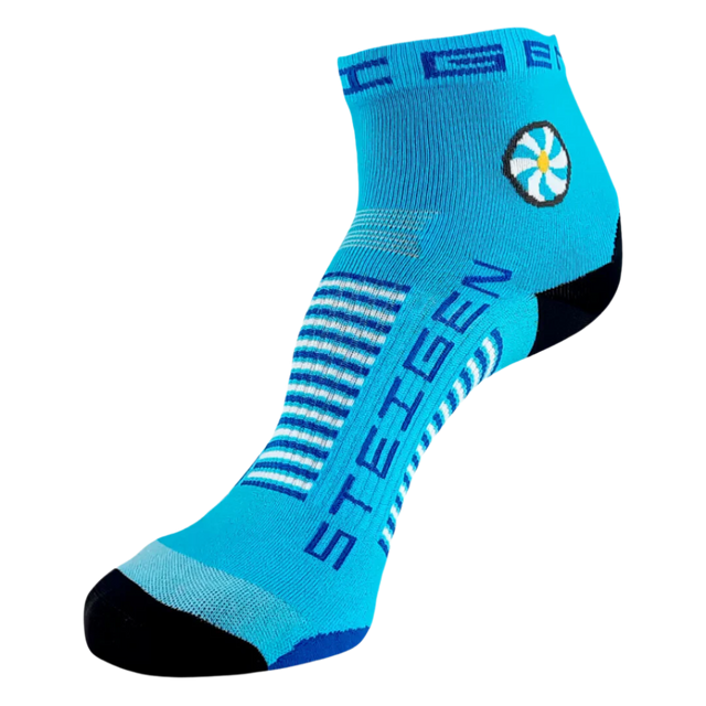 Steigen - Quarter Length Running Socks - Breezy Blue
