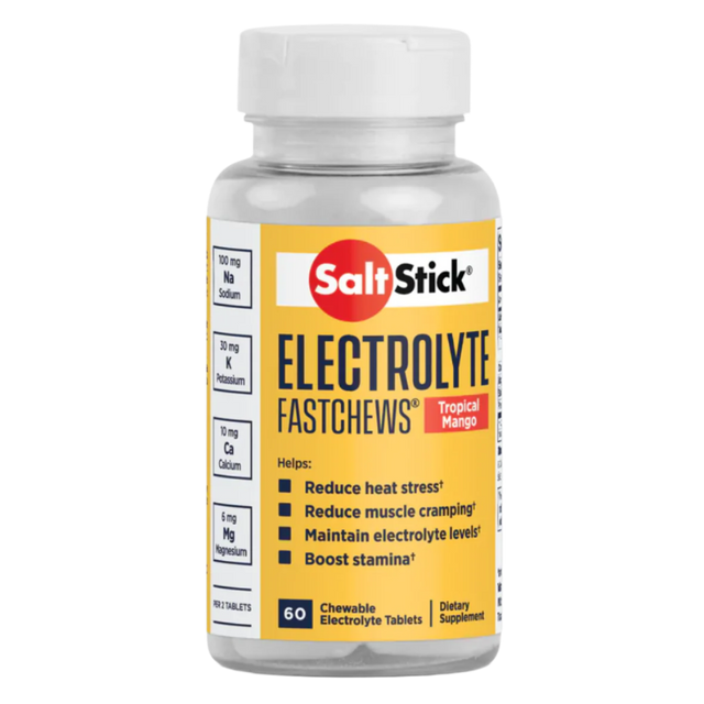 SaltStick Tropical Mango Electrolyte FastChews tablets