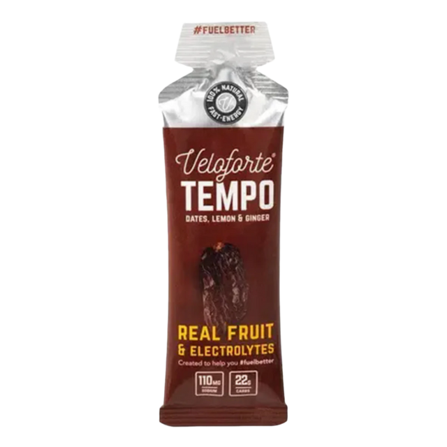 Veloforte - Natural Energy Gels - Tempo (Date, Lemon & Ginger)