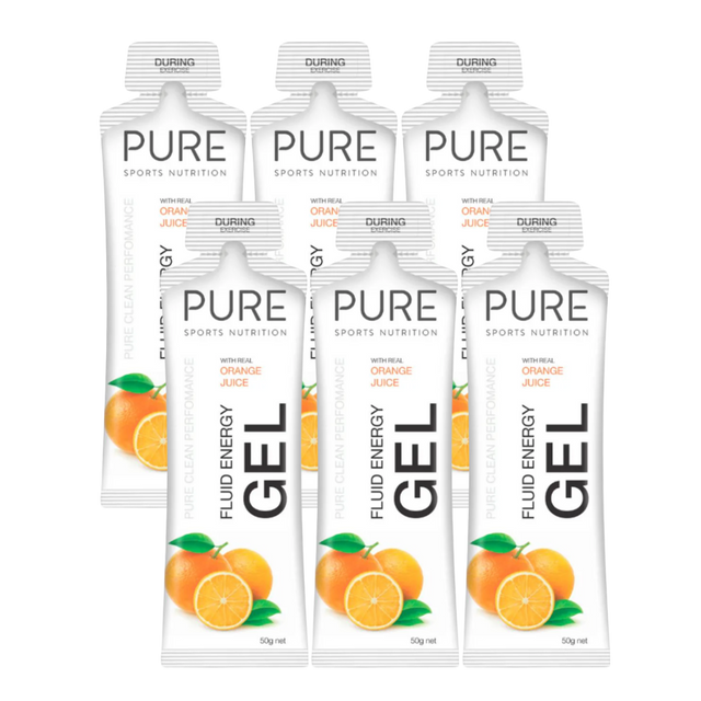 Pure Sports Nutrition - Fluid Energy Gels - Orange