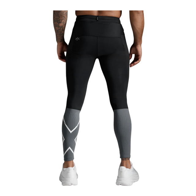 2XU-Mens-Light-Speed-React-Comp-Tights-Black-White-back