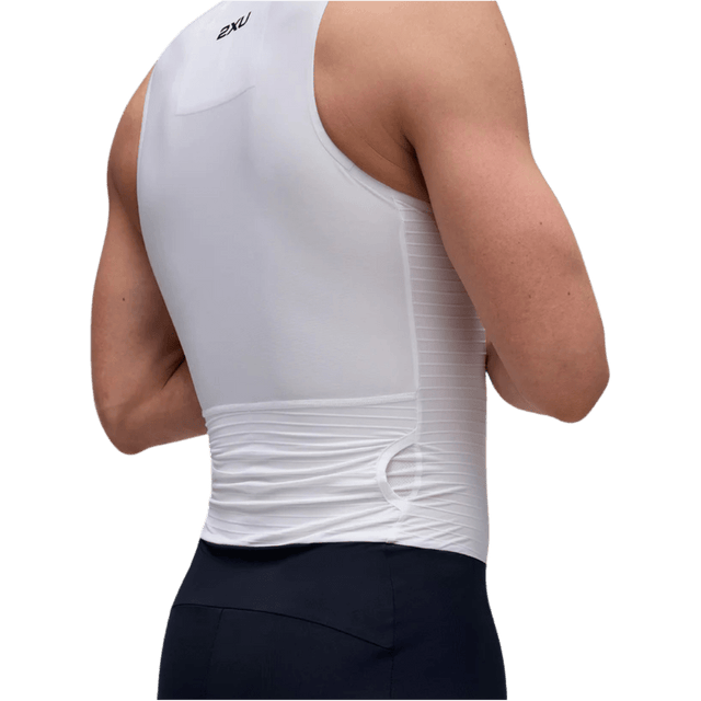 2XU - Mens Light Speed React Trisuit - Black/White - Aid Station