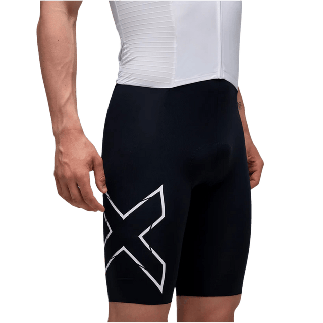 2XU - Mens Light Speed React Trisuit - Black/White - Aid Station