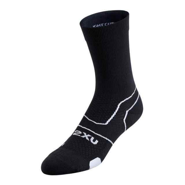 2XU-Vectr-Light-Cushion-Crew-Socks-black-white-front