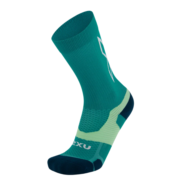 2XU-Vectr-Light-Cushion-Crew-Socks-green