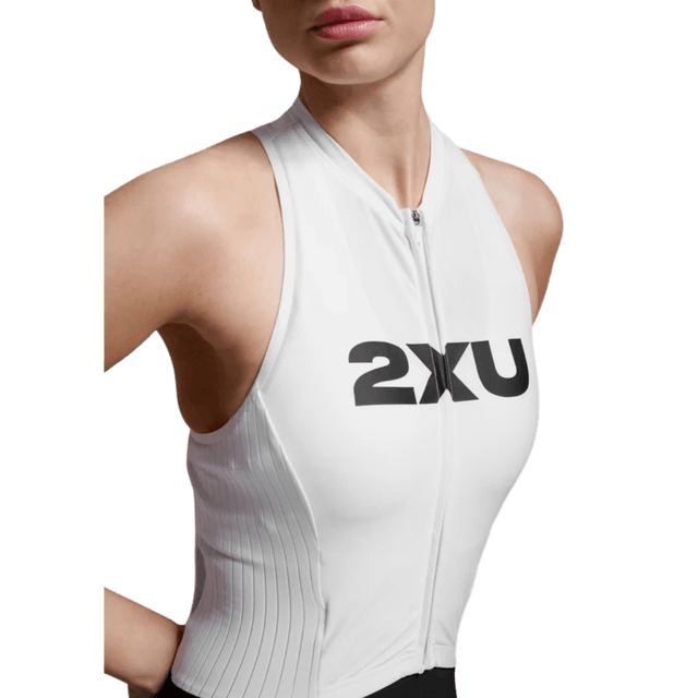 2XU - Women Light Speed React Trisuit - Black/White - Aid Station