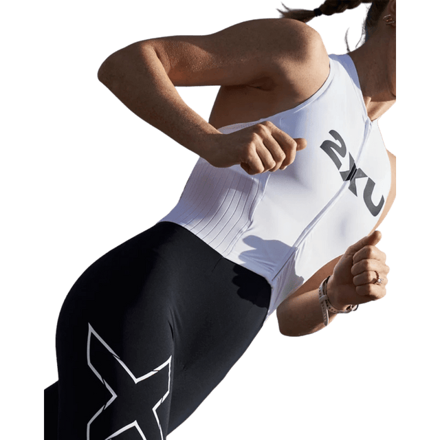 2XU - Women Light Speed React Trisuit - Black/White - Aid Station