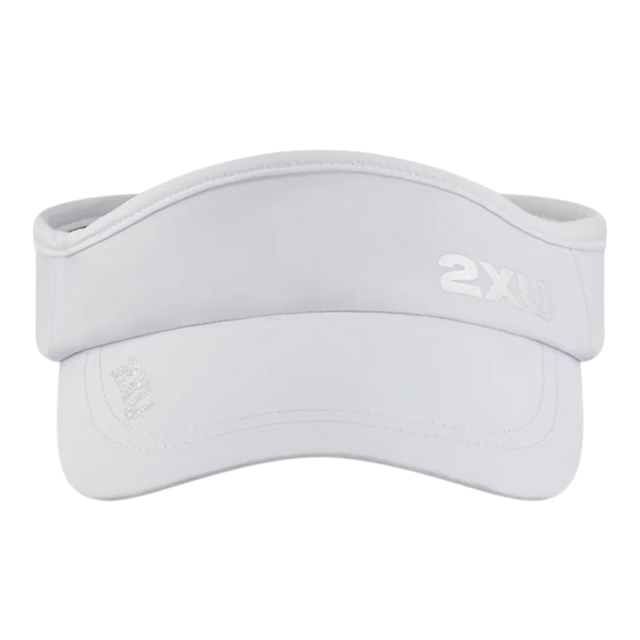 2XU-run-Visor-white-front