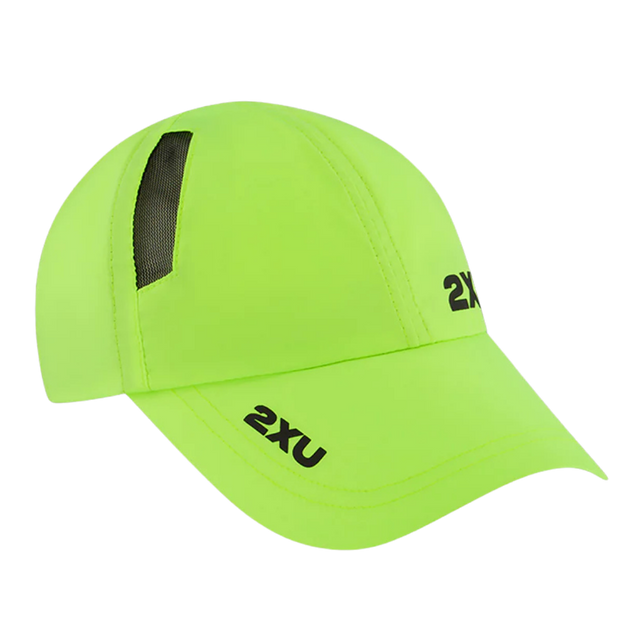2XU - Run Cap - Volt/Black (Side)