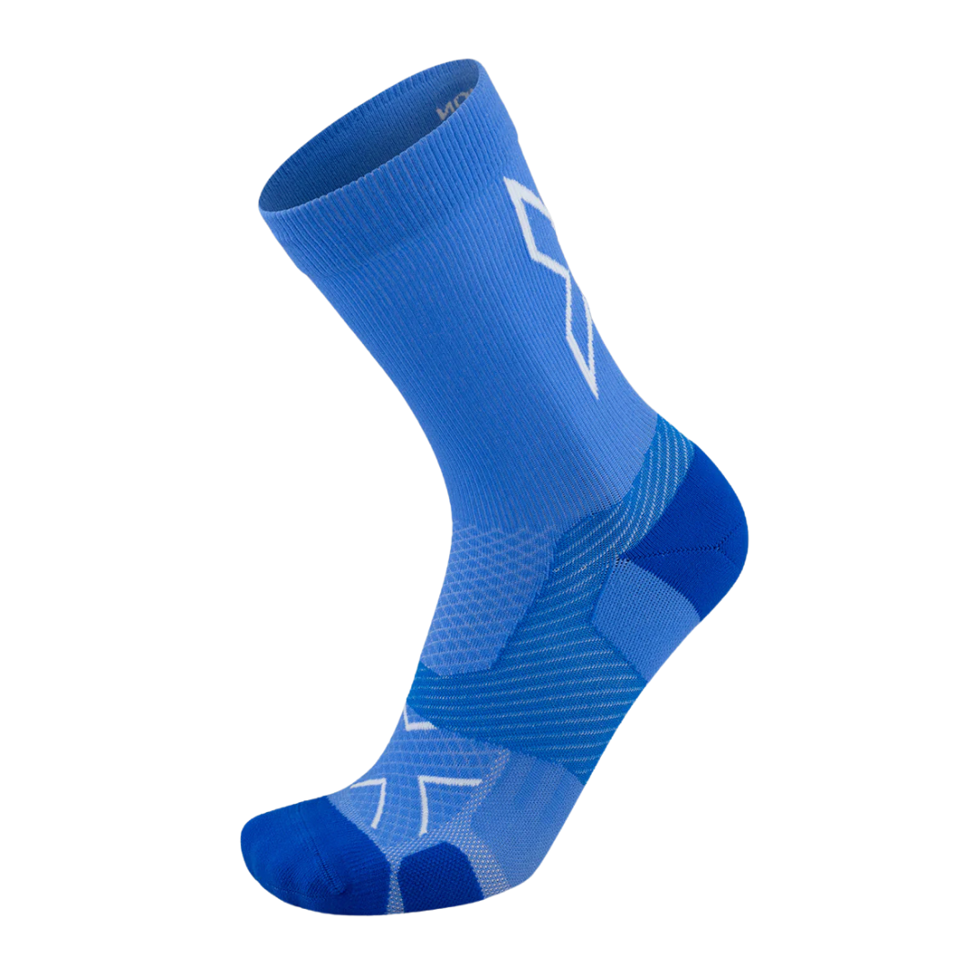 2XU - Vectr Light Cushion Crew Socks - Nebula/Surf 