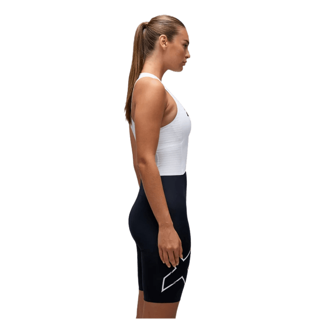 2XU - Womens Light Speed React Trisuit - Black/White 26/27 - Aid Station