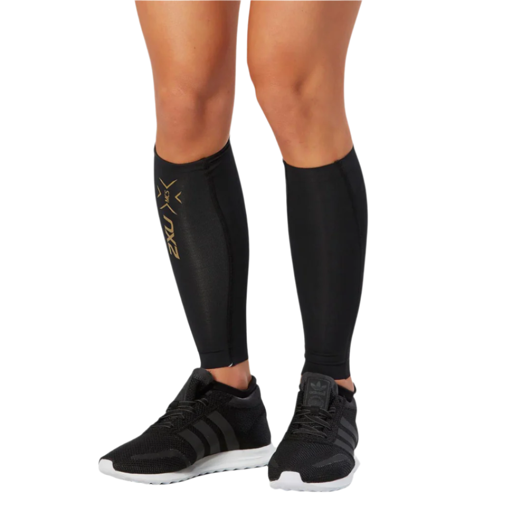 2XU - Light Speed Comp Calf Guards - Black/Gold