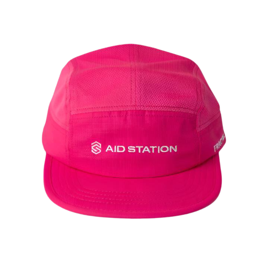 Aid Station - Fractel Running Hat - Fluro Pink