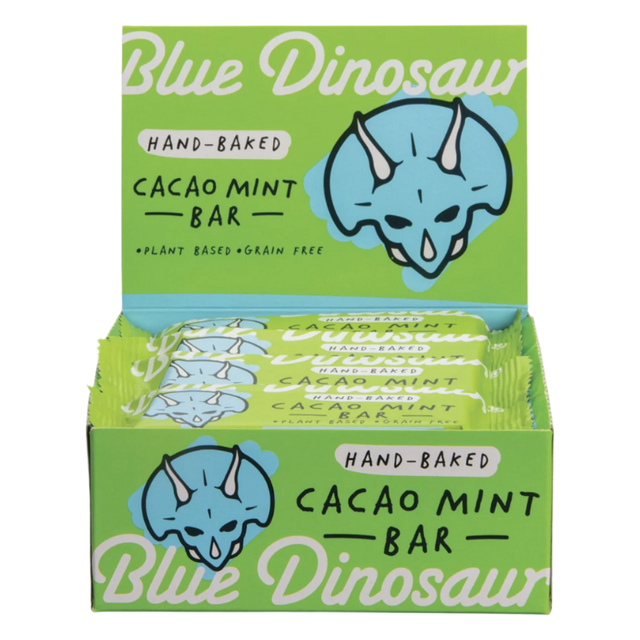 Blue Dinosaur - Hand-Baked Bar - Cacao Mint Box of 12