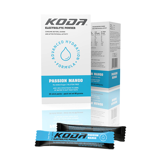 Koda Nutrition - Electrolyte Powder Sticks - Passion Mango