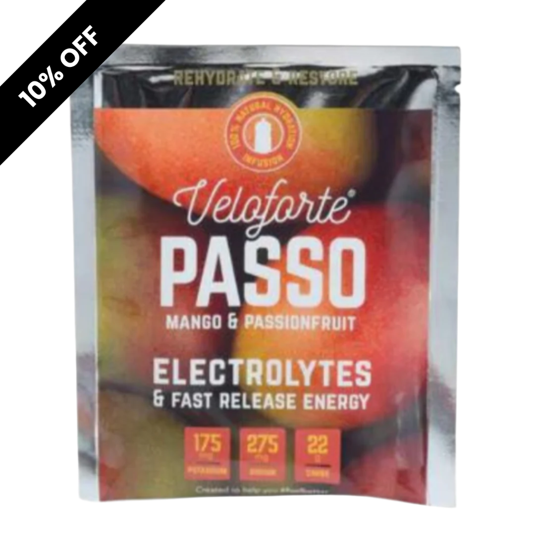 SALE - Veloforte - Passo (Mango & Passionfruit) - Electrolyte Powder (BB 28.02.25)