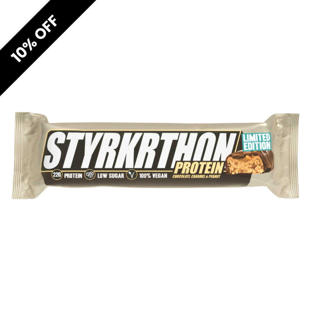 SALE - Styrkr - Protein Bar - Styrkrthon - Chocolate Caramel & Peanut