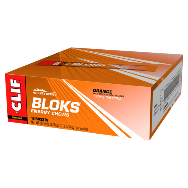 Clif Bar - Clif Bloks Energy Chews - Orange (with caffeine)