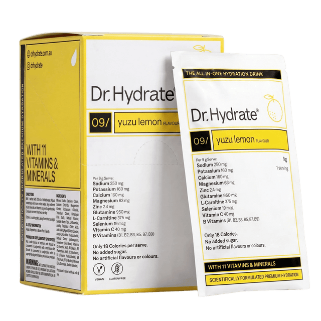 Dr. Hydrate - All-In-One Drink Sachet Box - Yuzu Lemon - Aid Station