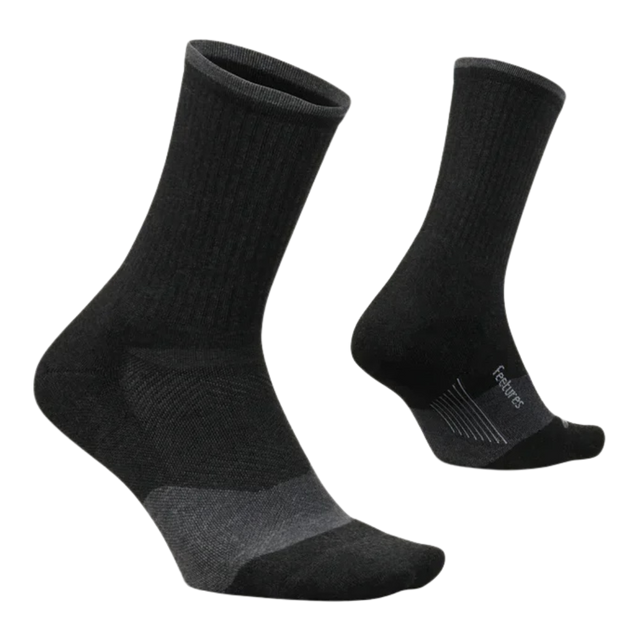 Feetures-Trail-Max-Cushion-Mini-Crew-charcoal-side