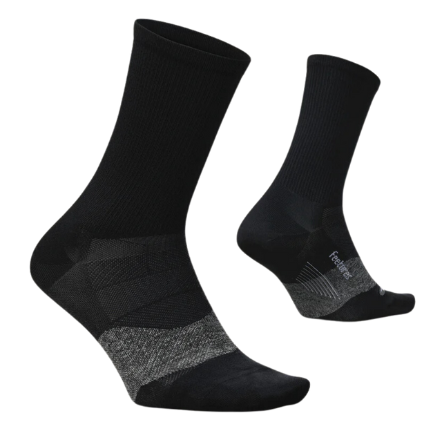 Feetures - Elite Ultra Light Cushion Mini-Crew - Black