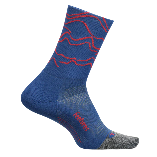 Feetures - Elite Ultra Light Cushion Mini-Crew - Rogue Blue