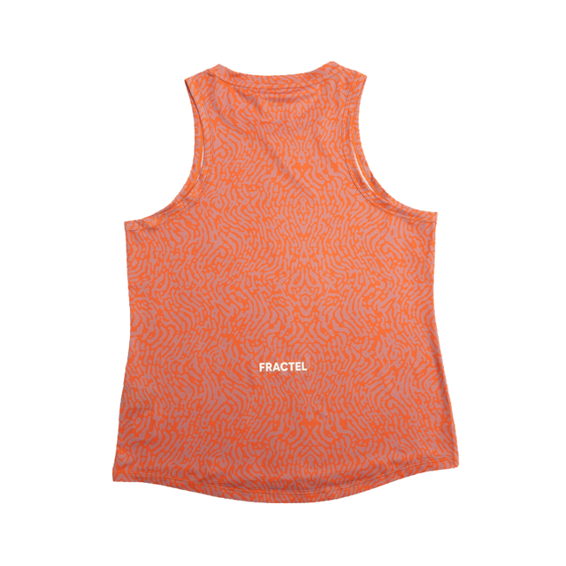 Fractel - Sierra-Women's Zambezi Singlet - Mauve & Coral Pattern
