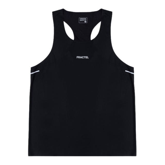 Fractel-Velocity-women_s-race-Singlet-Black-front