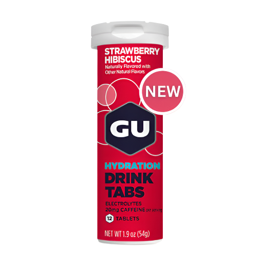 GU Energy - Hydration Drink Tabs - Strawberry Hibiscus (with caffeine)