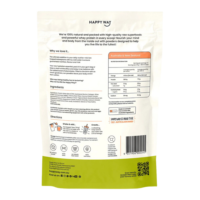 HappyWay - Whey Protein Water 420g - Apple Peach