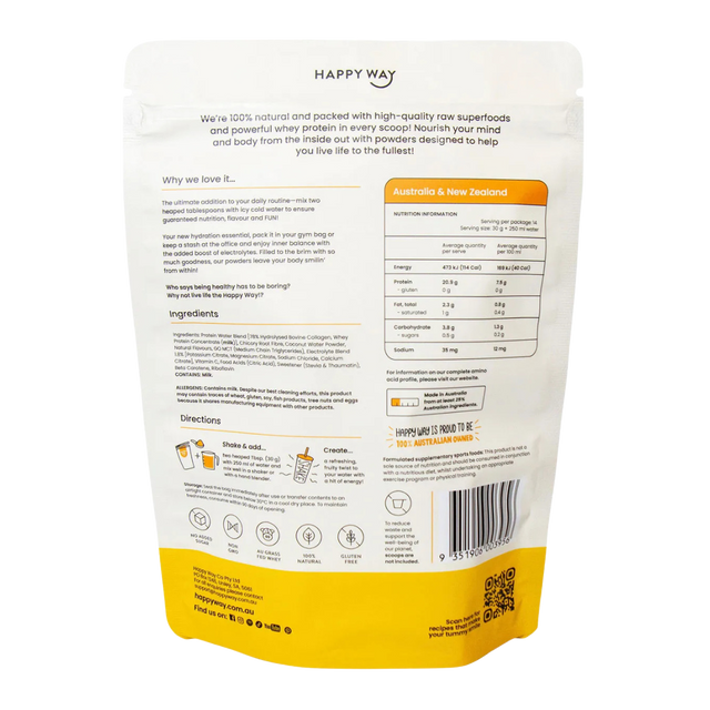 HappyWay - Whey Protein Water 420g - Tropical Crush