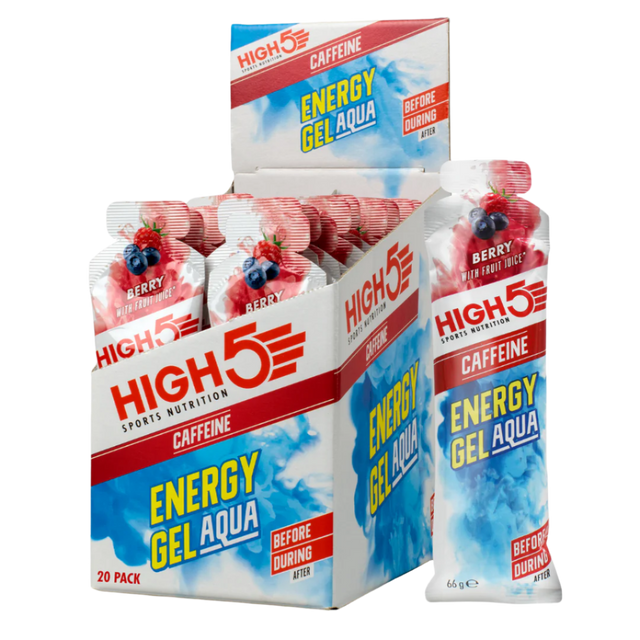 High5 - Energy Gel Aqua - Berry (with caffeine) - Box of 20