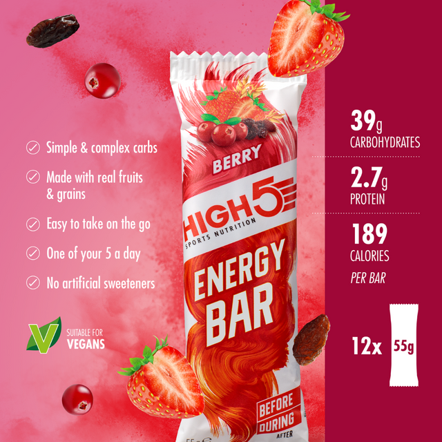 High5 - Energy Bar - Berry - Infograph