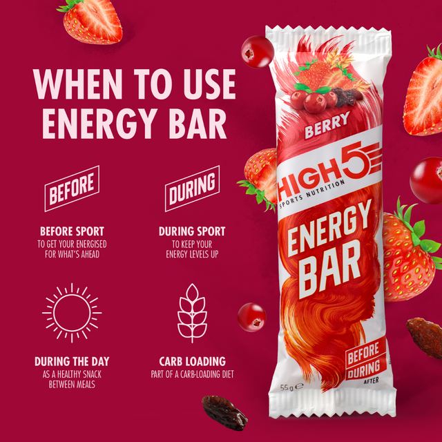 High5 - Energy Bar - Berry - When To Use