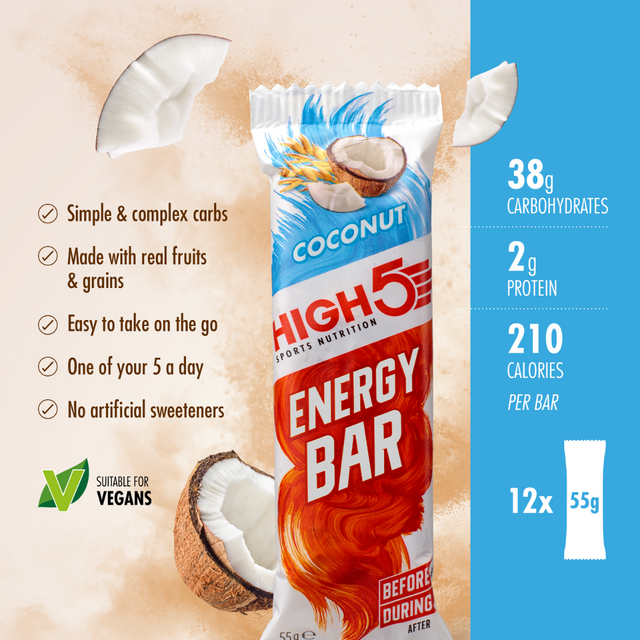 High5 - Energy Bar - Coconut - Infograph