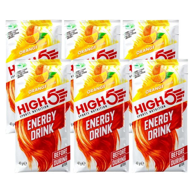 High5 - Energy Drink Mix Sachet - Orange (47g) - 6 Pack