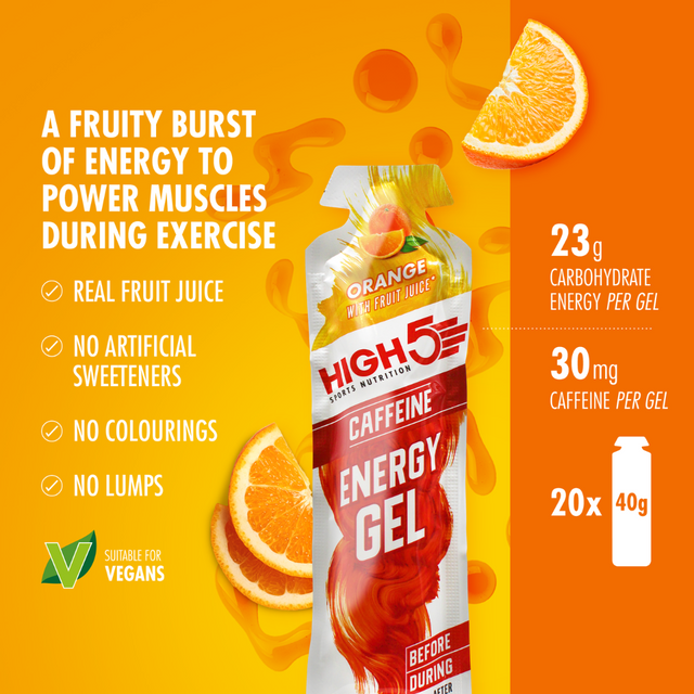 High5 - Energy Gel - Orange (with caffeine) - Nutrition