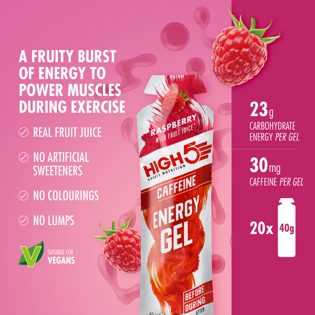 High5 - Energy Gel - Raspberry (with caffeine) - Nutrition