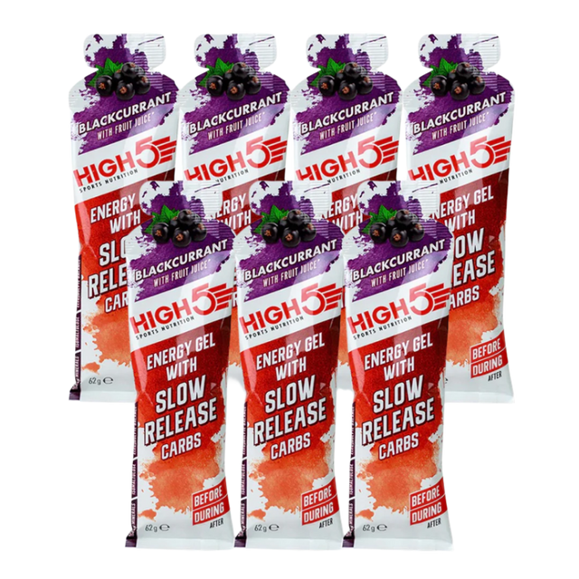 High5 - Energy Gel Slow Release - Blackcurrant - 7 Pack