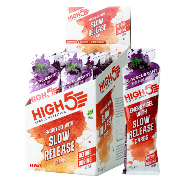 High5 - Energy Gel Slow Release - Blackcurrant - Box of 14